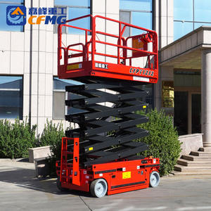 מפעל אספקת מיני קטן ידני סוללה כוח חשמלי לדחוף סביב מעלית מספריים סוג משיכת עבודה אווירית פלטפורמת לבית בשימוש - Product Image 3