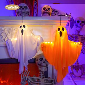 YACHEN Luces LED Colgantes de Sombrero de Bruja Fantasma Brillante para Fiesta de Halloween, Decoraciones para Árboles de Jardín al Aire Libre, Funciona con Pilas de Botón, FCC - Product Image 3