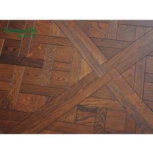 Suministro directo de fábrica, <span class=keywords><strong>parquet</strong></span> de roble blanco europeo, suelo de madera real cepillada, suelo de madera maciza de roble - Product Image 4