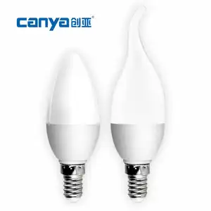 China Made C37 C35 C38 Candle Bulb Aluminum Plastic Small Chandelier Candle Light Bulb 85-265v Candelabra Candle Bulb