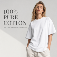 T-shirts surdimensionnés 100 % coton imprimés sur mesure pour événements promotionnels, uniformes d'équipe, articles de marque, commande en gros