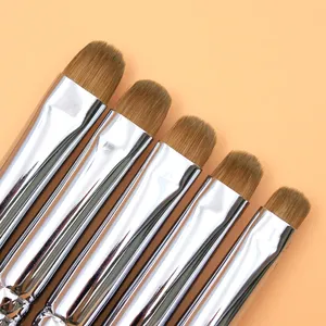 Professional Salon-Grade French Manicure <b>Brushes</b> With Dotting Tool - High-Quality Kolinsky Hair, Odorless Nail Care Kit - Product Image 5