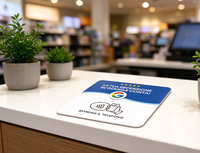 Autocollant NFC Google Review One Tap, carte de commentaires multilingue pour café, restaurant, bar, hôtel, commerce de détail, retour d'expérience client