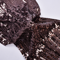 Tissu de Robe à Paillettes Scintillantes de Haute Qualité pour Filles, Broderie de Paillettes, Dentelle en Maille, Perles de Cristal, Bordure à Paillettes, Tissu à la Mode 100% Polyester