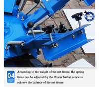 Machine d'impression sérigraphique manuelle rotative 6 couleurs 6 stations pour vêtements, textiles, t-shirts et sacs non tissés à vendre