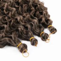 Extensions de cheveux synthétiques ondulés profonds pour tresses, 20/24/30/34 pouces, échantillon gratuit, 4 pièces/ensemble, plusieurs couleurs, pour femmes noires, vente en gros