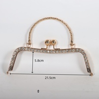 Promotion : Fermoir de luxe doré clair pour sac à main, fermoir à pression, cadre de sac, fermoir pour pochette et portefeuille