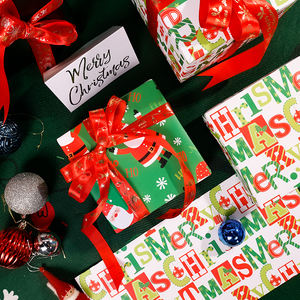 New <b>Christmas</b> Printed Gift <b>Wrapping</b> <b>Paper</b> Packing 43*300 cm Holiday <b>Roll</b> Gift Packing <b>Paper</b> - Product Image 3