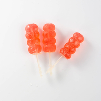 Mini bonbons gélifiés style hawthorn confit, bonbons aux fruits en forme de brochettes, friandises nostalgiques pour satisfaire les envies