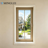 Excelente Aislamiento Térmico, Ventanas de Aluminio con Triple Acristalamiento, Ventana Abatible y Giratoria de Aluminio Estilo Colonial con Mosquitera Extraíble