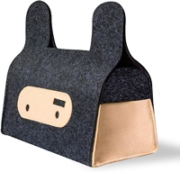 Couverture de boîte à mouchoirs en feutre de conception de dessin animé mignon pour la décoration de bureau à domicile ou de voiture