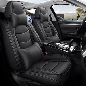 Fundas de Asiento de Coche de Cuero Estilo Deportivo y de Lujo, Protectoras para el Interior, Accesorio Delantero Compatible - Product Image 3