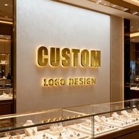Enseigne lumineuse LED personnalisée pour magasin d'entreprise, logo, enseignes rétroéclairées, enseignes extérieures en acier inoxydable, lettres 3D