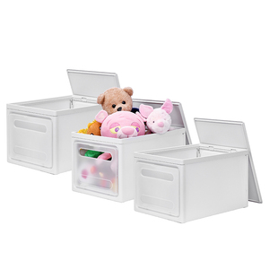 Plastic Storage Books Plastic Collapsible Plastic Cube Organizer Foldable Storage Boxes Bins For Laundry Toys Clothes Books