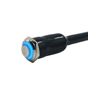 Interruptor de botón de acero inoxidable de 16 mm con cable a prueba de agua para modificación de motocicletas y vehículos eléctricos - Product Image 5