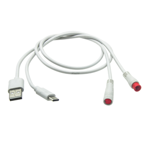 Connecteur M8 3 broches à <span class=keywords><strong>souder</strong></span>, mâle/<span class=keywords><strong>femelle</strong></span>, câble d'alimentation <span class=keywords><strong>USB</strong></span> moulé par injection en caoutchouc, connecteur étanche IP67 IP68 - Product Image 1