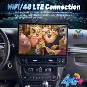 Radio para Auto con Carplay, Hicar, Reproductor Multimedia, GPS, Navegación, Android Auto y Pantalla Táctil para Jeep Wrangler 2011-2017 - Product Image 2