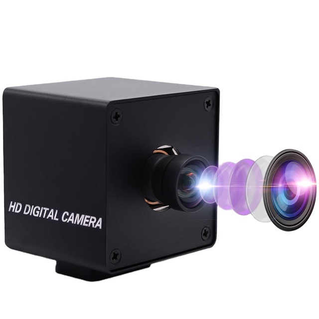 ELP Mini 4K Autofocus USB Camera with 1/2.8" IMX415 Sensor, 100 Degree No Distortion Lens, UVC Free Driver Plug & Play Webcam