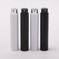 Mini Atomiseur Portable 8ml 10ml en Aluminium avec Intérieur en Verre, Design Twist-up, Rechargeable, Pompe Pulvérisatrice à Brume, Couleur Personnalisée, Voyage