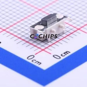 K2-1112SW-A4SW-04 Tactile Switch SMD Switch Single Pole Single Throw Rectangle Button 2.5N Right Angle Insert - Product Image 1