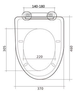 Copriwater Moderno Europeo in Urea per WC con Scarico a Pavimento, Coperchio Durevole per Bagno, Articolo Sanitario per Casa e Hotel - Product Image 5