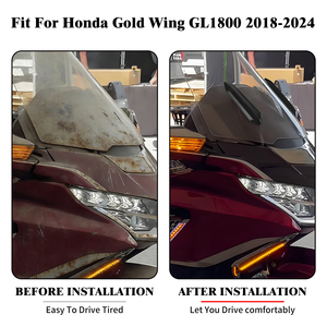 Cubierta Decorativa para Parabrisas de Motocicleta, para <span class=keywords><strong>Honda</strong></span> <span class=keywords><strong>Gold</strong></span> <span class=keywords><strong>Wing</strong></span> Goldwing GL1800 2018-2020 2021 2022 <span class=keywords><strong>2023</strong></span> 2024 - Product Image 5