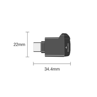 Lecteur de carte Mini TF Type-C 2.0, stockage externe, noir, extensible, pour clé USB C 2.0 Mini TF