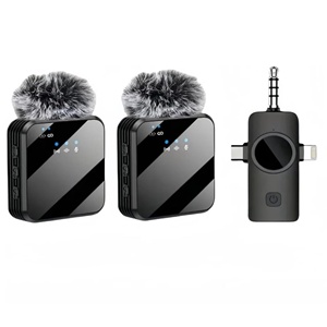 New Portable Noise Wireless Tiny Dual Mini Wireless MicrophoneReduction Collar Clip <b>Microphone</b> <b>for</b> Teacher - Product Image 1