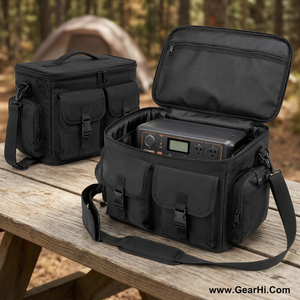Ruggedized Heavy Duty 1000D Cordura Nylon Battery Station Bag <b>Solar</b> <b>Generator</b> Carrier Power Bank Storage Pack Case Portable Bags - Product Image 2