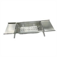 Barbecue en acier inoxydable, portable, léger, pliable, pour le camping, les voyages en plein air, les pique-niques