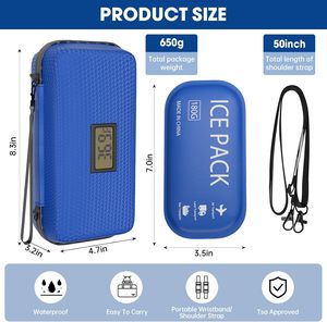 Tùy Chỉnh Cứng EVA Không Thấm Nước Insulin Làm Mát Trường Hợp Du Lịch Trường Hợp Xách Tay Mang Theo Túi Lạnh Insulin Bút Lưu Trữ Túi - Product Image 3