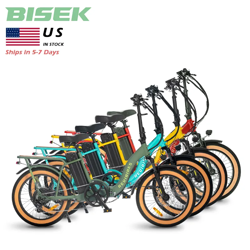 Usa Magazijn Voorraad Oem Odm 500W 750W Ebike Hub Motor Display Lithium Batterij Elektrische Opvouwbare Fiets Dikke Band