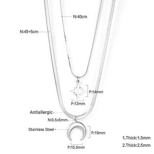 Collares de Acero Inoxidable Chapados en Oro con Perlas de Cristal de Diseño Nuevo y Colorido, Venta Caliente 2021 - Product Image 6