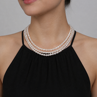 Perles d'eau douce naturelles en vrac, de qualité AAA/AA, de 3-4 mm, en forme de mini-riz, percées sur le dessus, pour la création de colliers et bracelets DIY