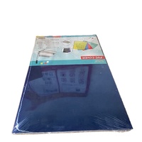 Fournitures de papeterie de bureau, 100 feuilles, 0,125 mm, 125 microns, format A4, couleur bleue, feuille de reliure en PVC, couverture en PVC