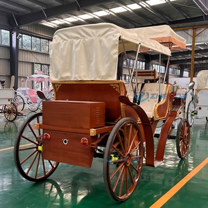 Carro de Turismo Eléctrico Clásico Marrón de Bajo Precio, Vehículo Retro para Turismo, Transporte para Resorts, Bodas y Zonas Turísticas - Product Image 6