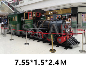 Modello di treno a vapore Super grande di <span class=keywords><strong>epoca</strong></span> industriale con scala 1:1 in metallo per attività di <span class=keywords><strong>Bar</strong></span> centro commerciale o ornamento di costruzione - Product Image 4