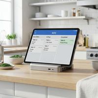 Tablette Android NFC 12 pouces, système d'affichage de cuisine KDS, intégration POS, WiFi LAN, tablette commerciale pour restaurant