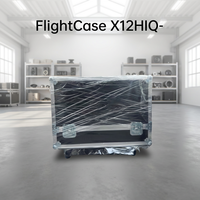 X12 HiQ Dual Speaker Flight Case 420x950x500mm 11kg Kayu Lapis 12mm untuk Tur dan Transportasi Sewa