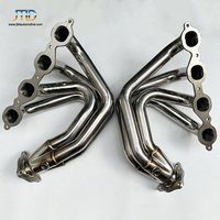 Collecteur d'échappement JTLD High Flow Performance Race Sport Long Tube pour Chevrolet Corvette C8 6.2 2020 + Header