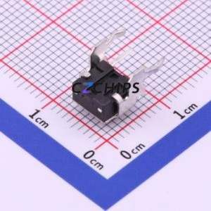 TS-1093A-A3B2-D2 Tactile Switch Through hole Component THT Switch Single Pole Single Throw Round Button 1.8N Right Angle Insert - Product Image 2