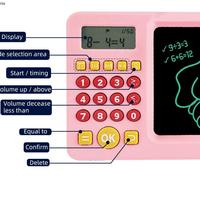 Calculatrice intelligente pour la formation mathématique, tablette d'écriture effaçable, jouet pour enfants, planche à dessin LCD pour enfants