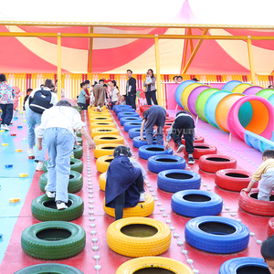Soluzione Completa per Parco Giochi in Plastica: Sliding <span class=keywords><strong>World</strong></span> Combina Arrampicata, Scivolo e Attività di Osservazione, Struttura Singola per 30 Persone - Product Image 3