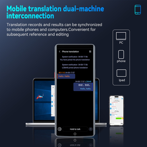 Nuevo Traductor de Voz Inteligente con IA y Red 4G Completa, Mini A50, 150+ Idiomas, Intérprete en Tiempo Real, Pantalla Táctil HD de 5.5 Pulgadas, Llegada en 2026 - Product Image 4
