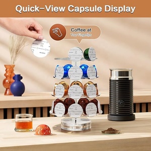 ที่วางฝักกาแฟแบบหมุนอะคริลิคเข้ากันได้กับ30แคปซูล K-Cup pods - Product Image 5