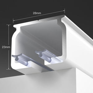 Rail de rideau plissé en S robuste et silencieux pour la maison et le bureau, en aluminium, vente en gros - Product Image 3