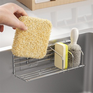 Égouttoir à vaisselle moderne en acier inoxydable, double niveau, étanche, avec rangement pour serviettes, non pliable, pour évier de cuisine, à fixation magnétique - Product Image 3