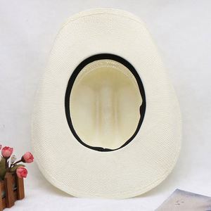 Custom Adult Men Women Mexican Panama <b>Straw</b> <b>Hat</b> Summer Wide Brim Paper <b>Straw</b> Cowboy <b>Hats</b> - Product Image 3