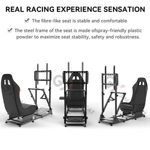 GY084 <span class=keywords><strong>Nouveau</strong></span> siège de simulateur de course de <span class=keywords><strong>jeu</strong></span> sportif de <span class=keywords><strong>jeu</strong></span> vidéo avec support de volant à godet - Product Image 5