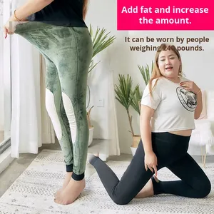 Autunno inverno 100kg extralarge pantaloni termici dimagranti per donne <span class=keywords><strong>taglie</strong></span> <span class=keywords><strong>forti</strong></span> Leggings spessi foderati in pile - Product Image 6